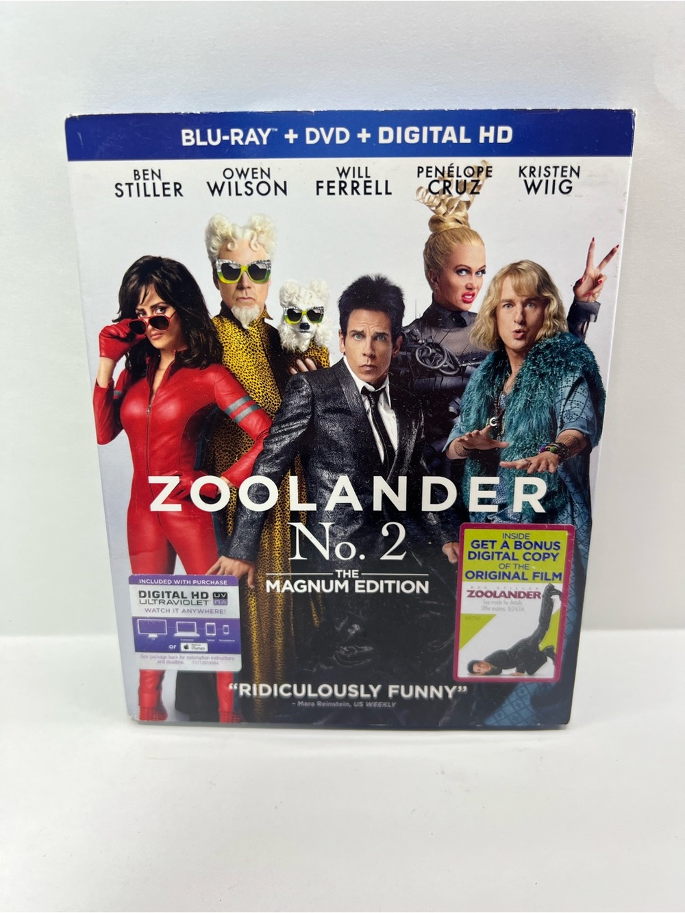 Zoolander No. 2 (Blu-ray,/DVD 2016)